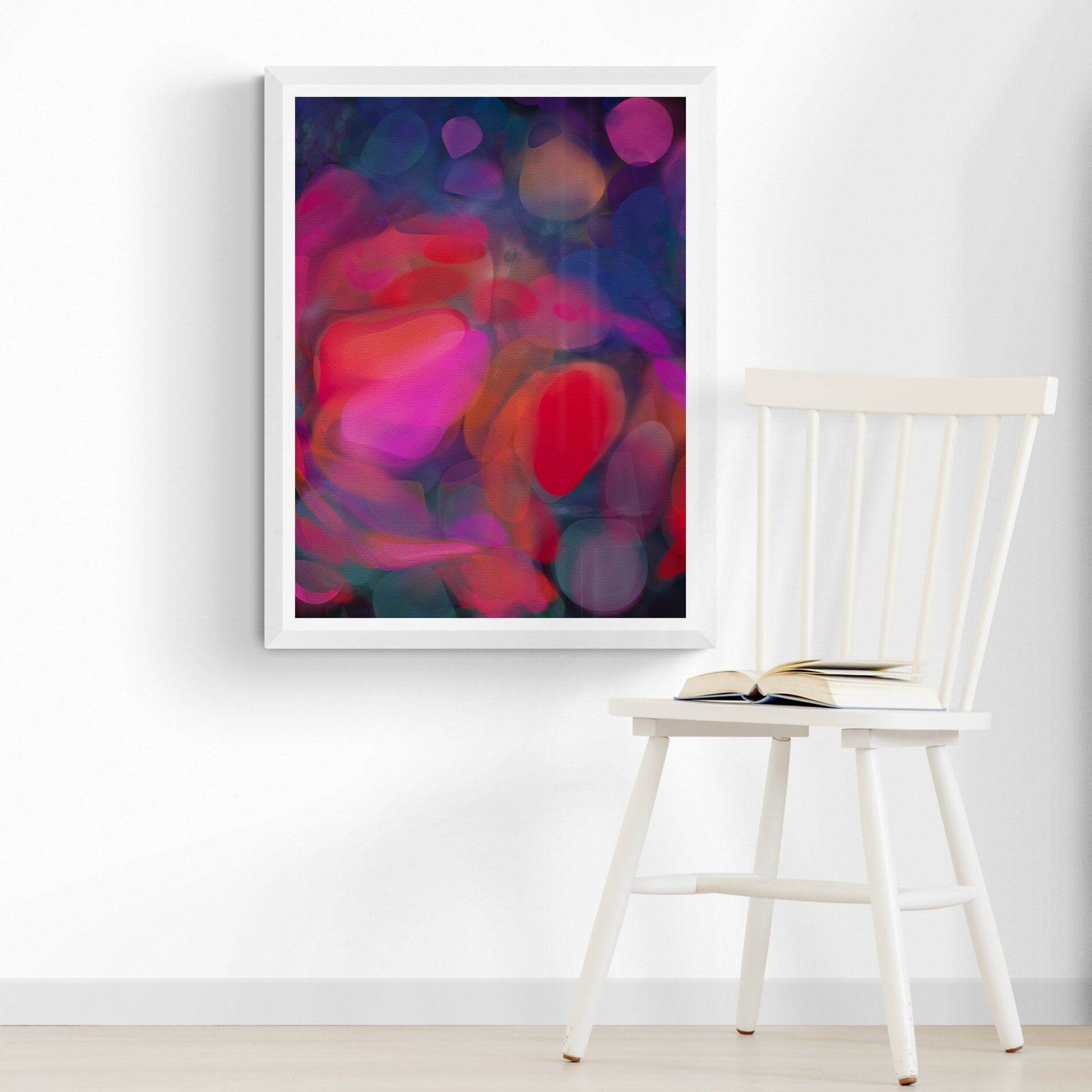 'Orbs' Abstract Art Print - Louise Mead