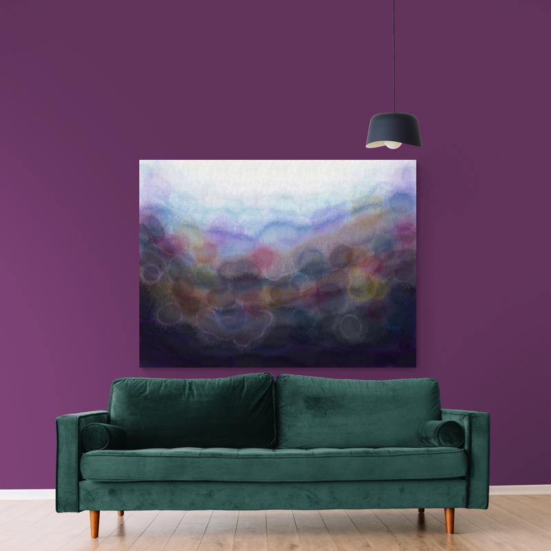 Purple 'Serenity' Canvas Print - Louise Mead