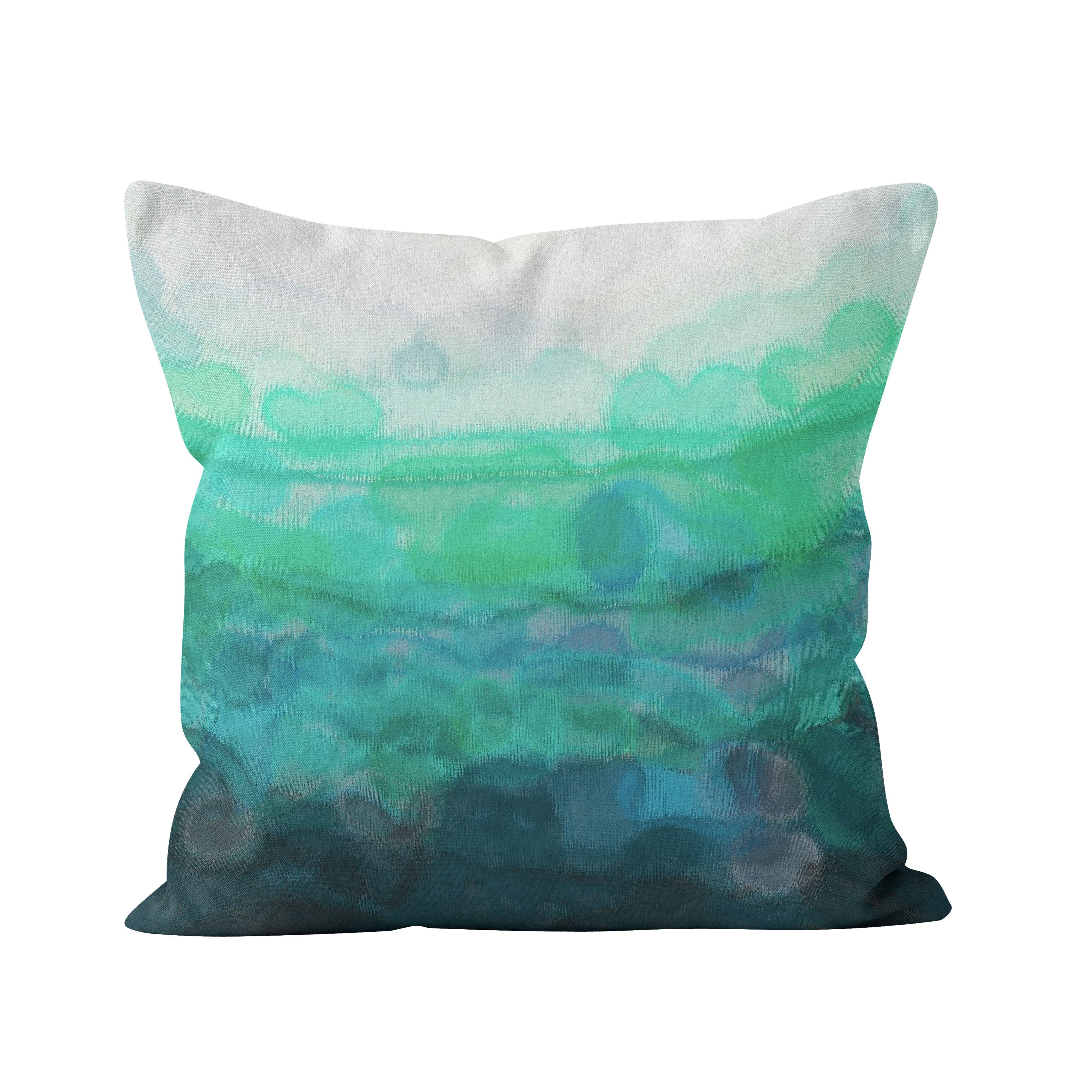 Teal 'Serenity' Cushion - Louise Mead