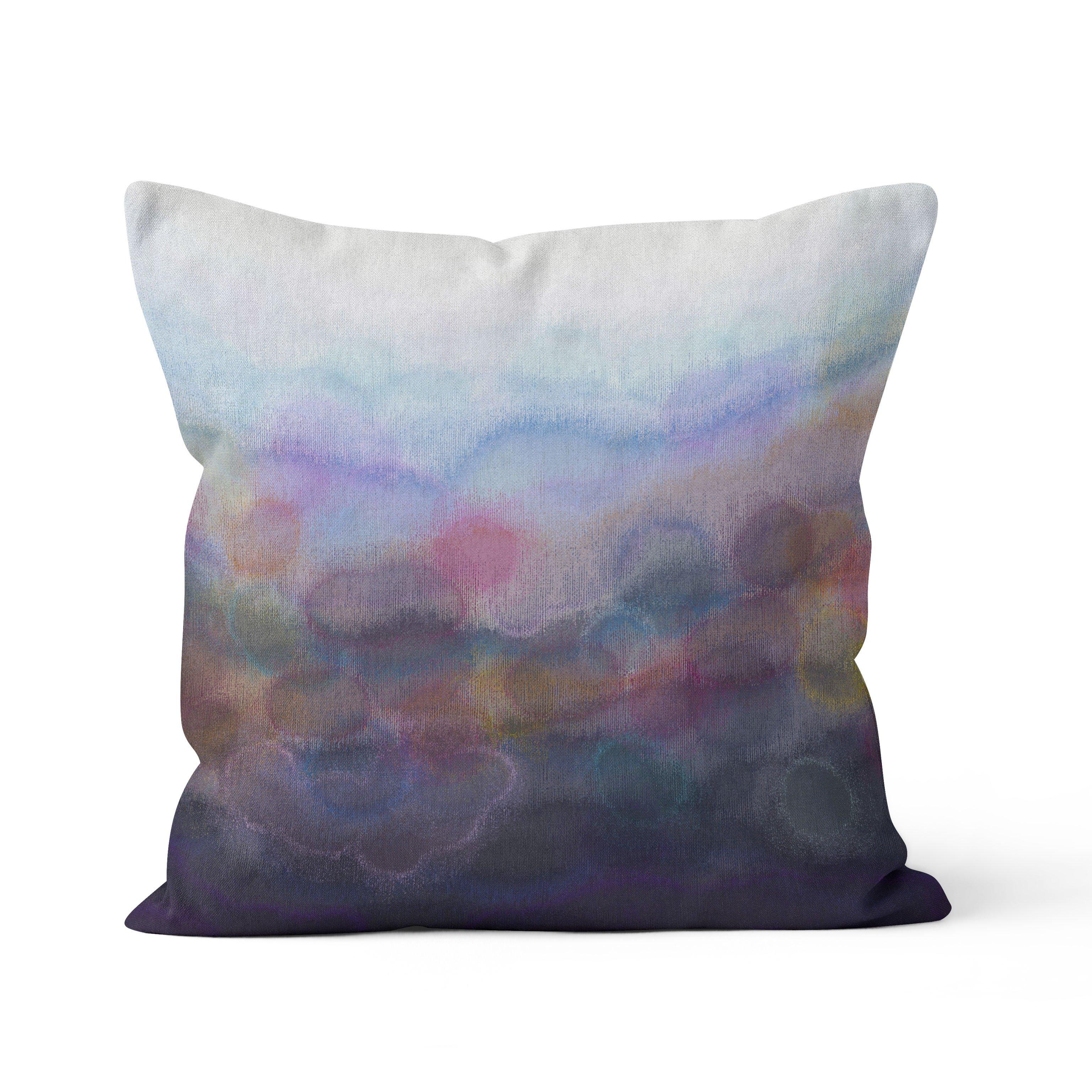 Purple 'Serenity' Cushion - Louise Mead