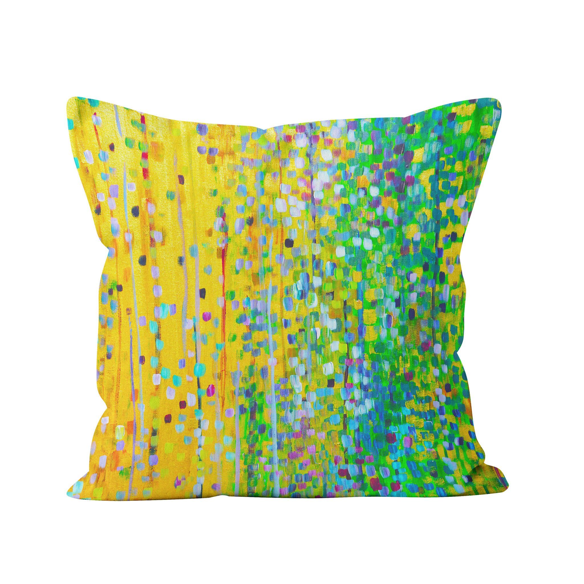 Yellow & Green Cushion - Louise Mead