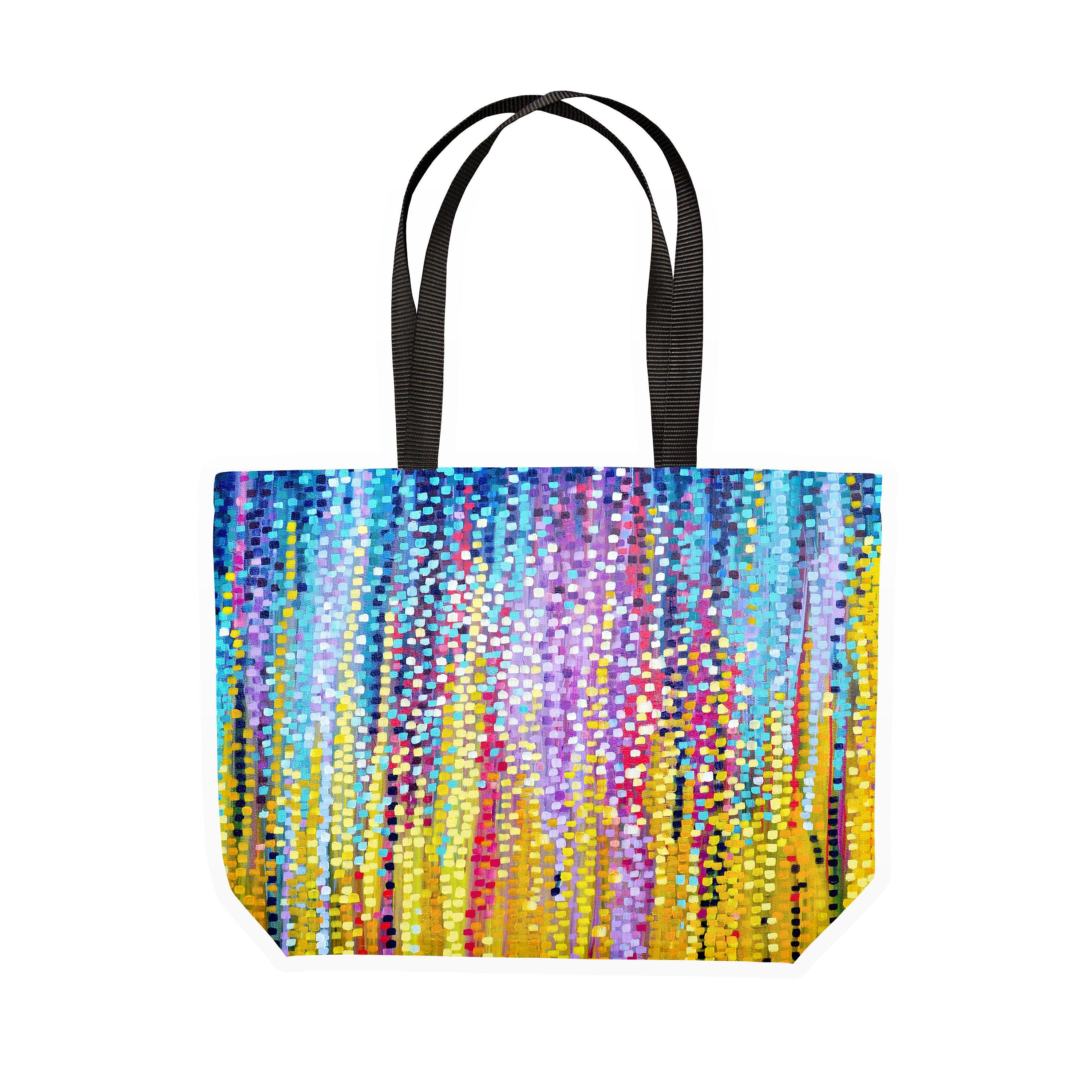 Blue & Yellow Canvas Tote - Louise Mead