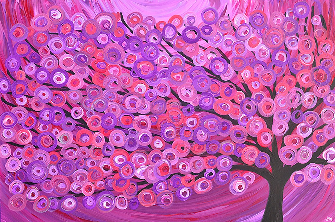 Raspberry Tree Wall Art Print - Louise Mead