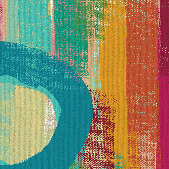 Signs of Summer Abstract Canvas Print