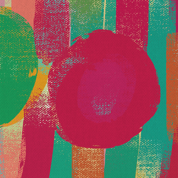 Signs of Summer Abstract Canvas Print