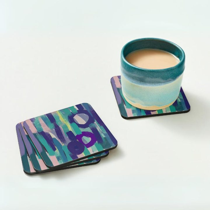 Playful Promise Coasters - Louise Mead - Vibrant Home Decor