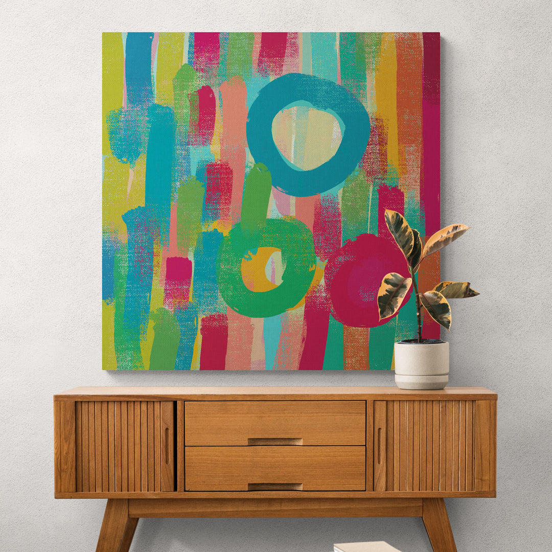 Signs of Summer Abstract Canvas Print