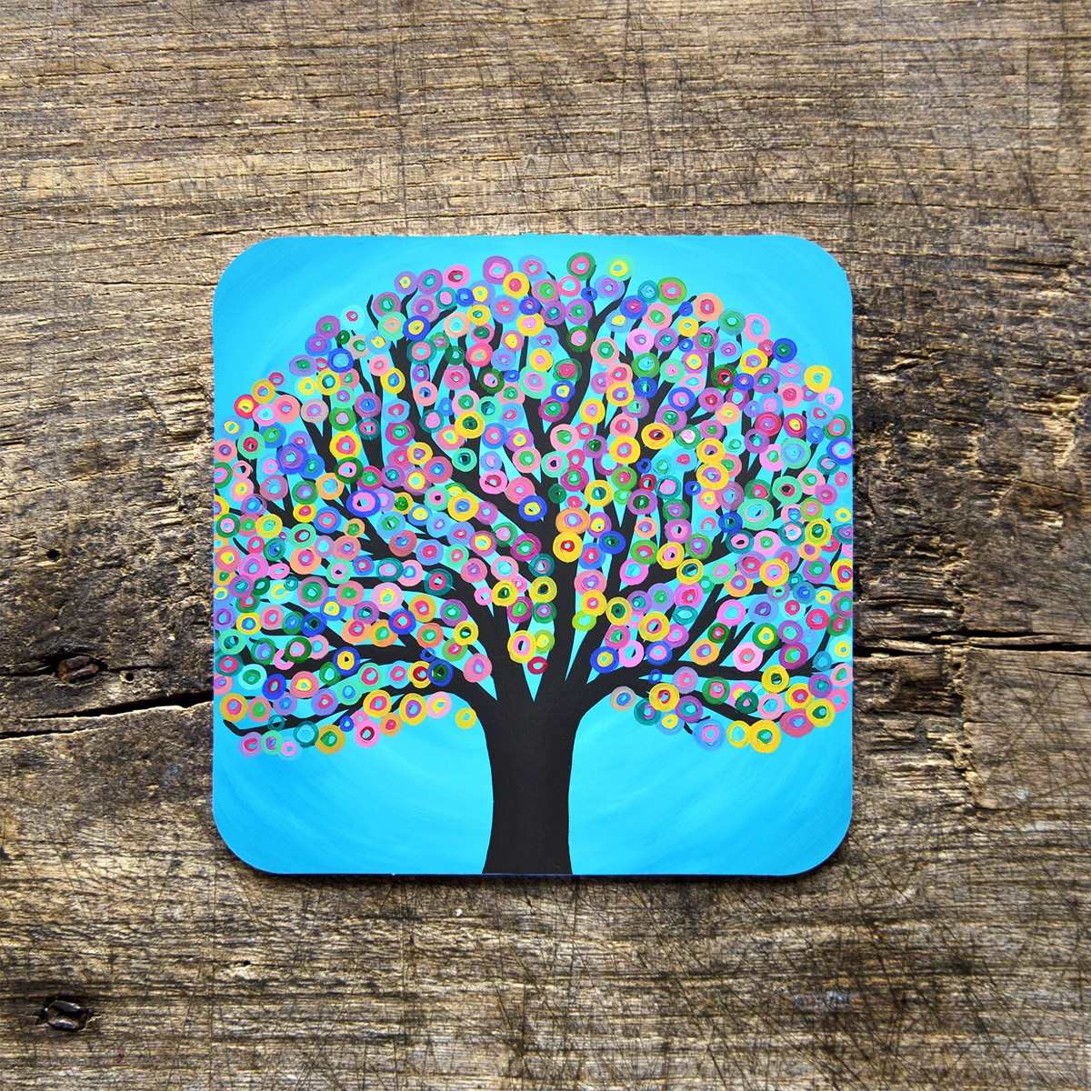 Blue Tree Coasters - Louise Mead