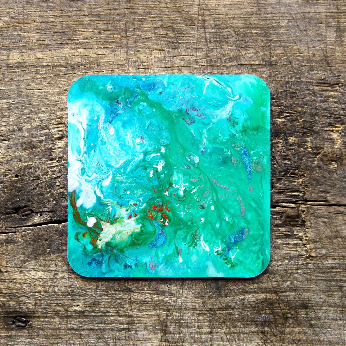 Green Coasters - Louise Mead