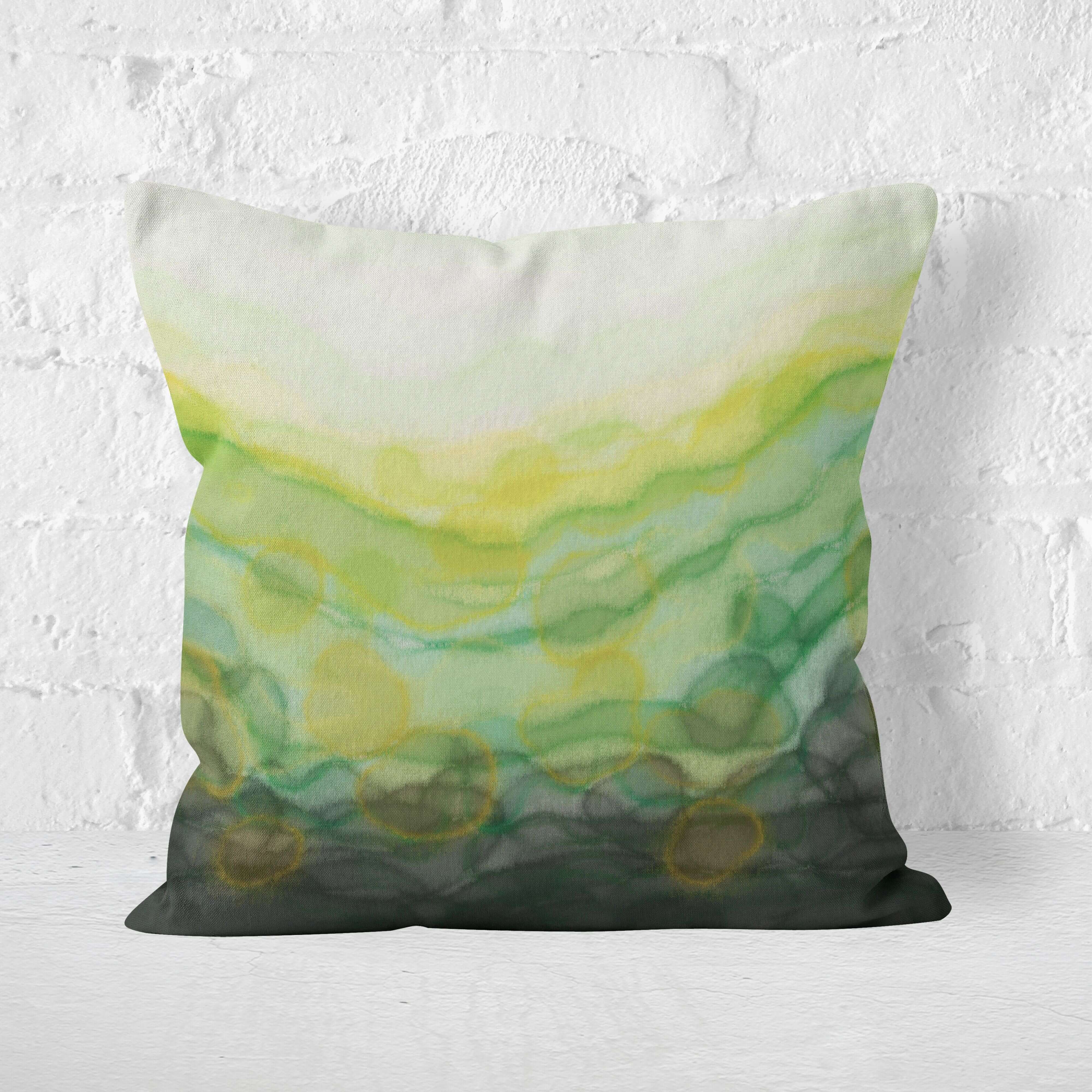 'Serenity' Green Cushion