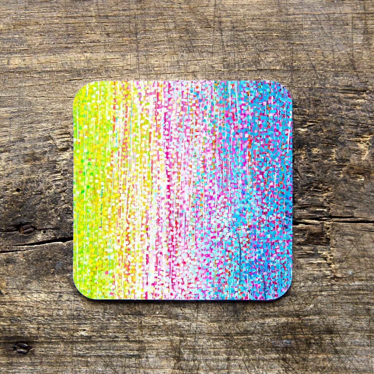 Green & Pink Coasters - Louise Mead