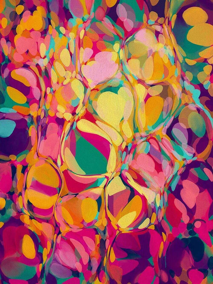 'Joy' Colourful Abstract Canvas Print