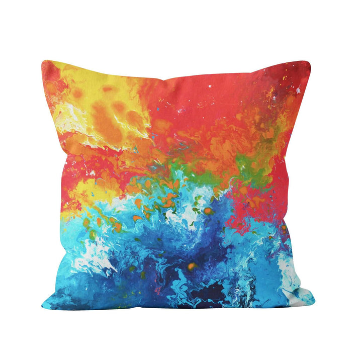 Blue & Orange Pillow - Louise Mead