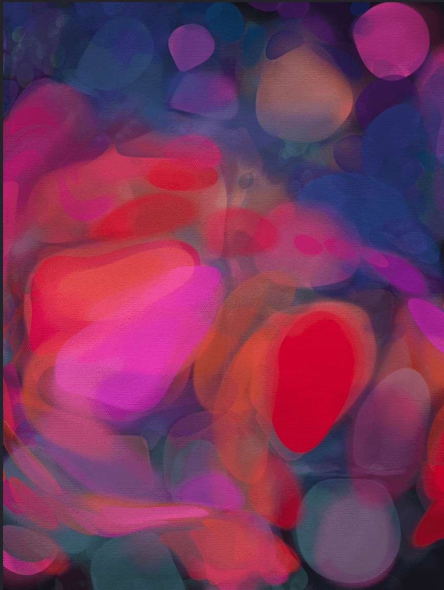 'Orbs' Abstract Canvas Print