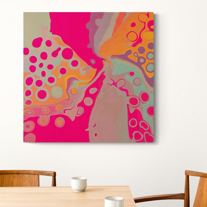 Pink Pebbles Canvas Print - Louise Mead
