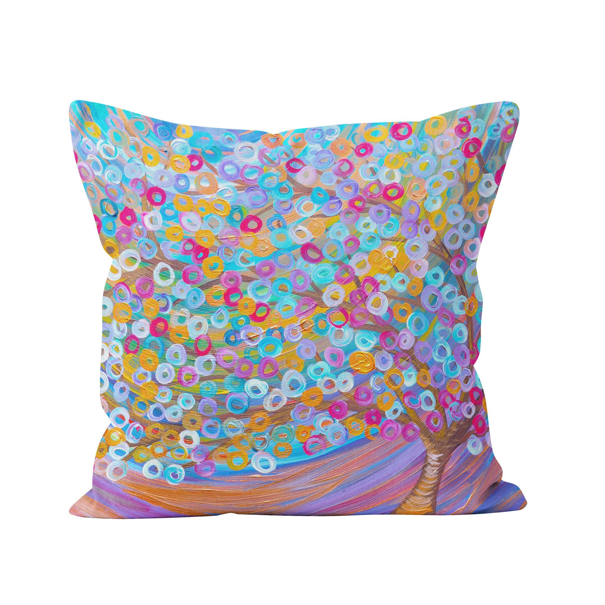 Purple Tree Pillow - Louise Mead