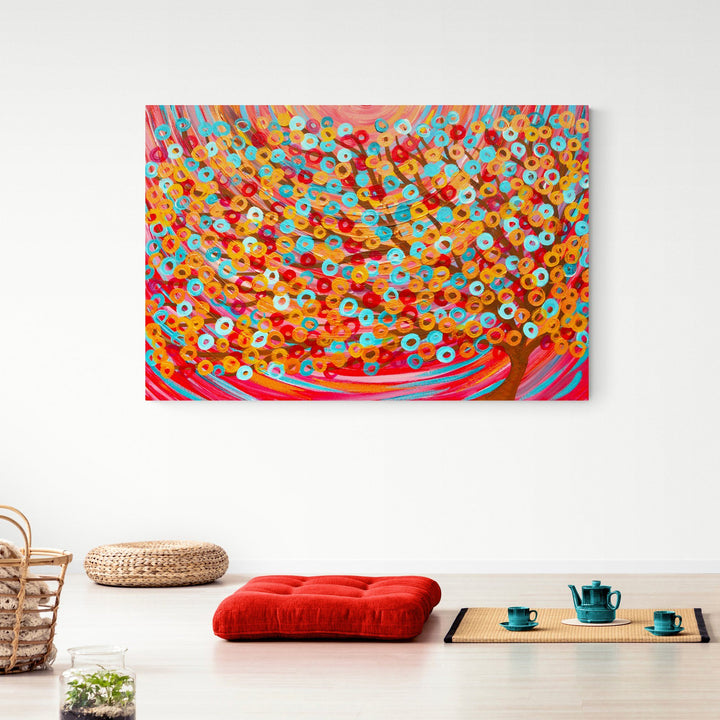 Red Tree Canvas Print