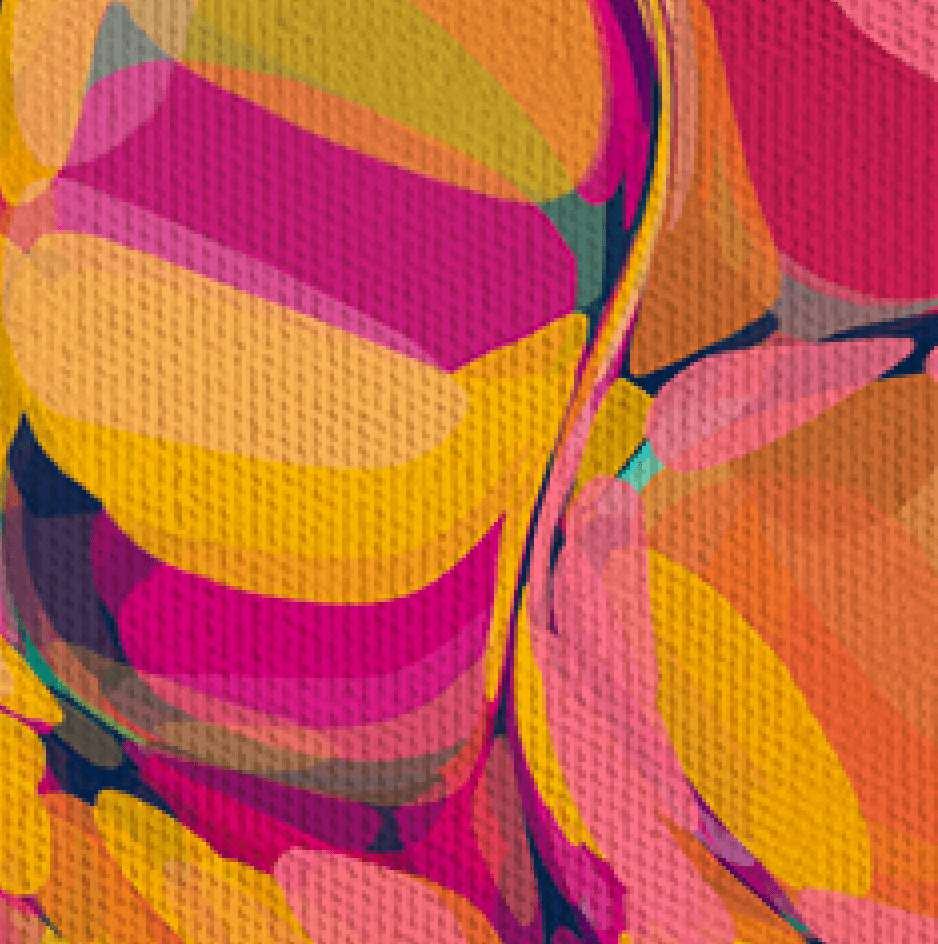 'Joy' Colourful Abstract Canvas Print