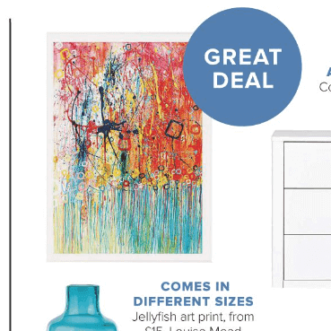 'Jellyfish' Wall Art Print - Louise Mead