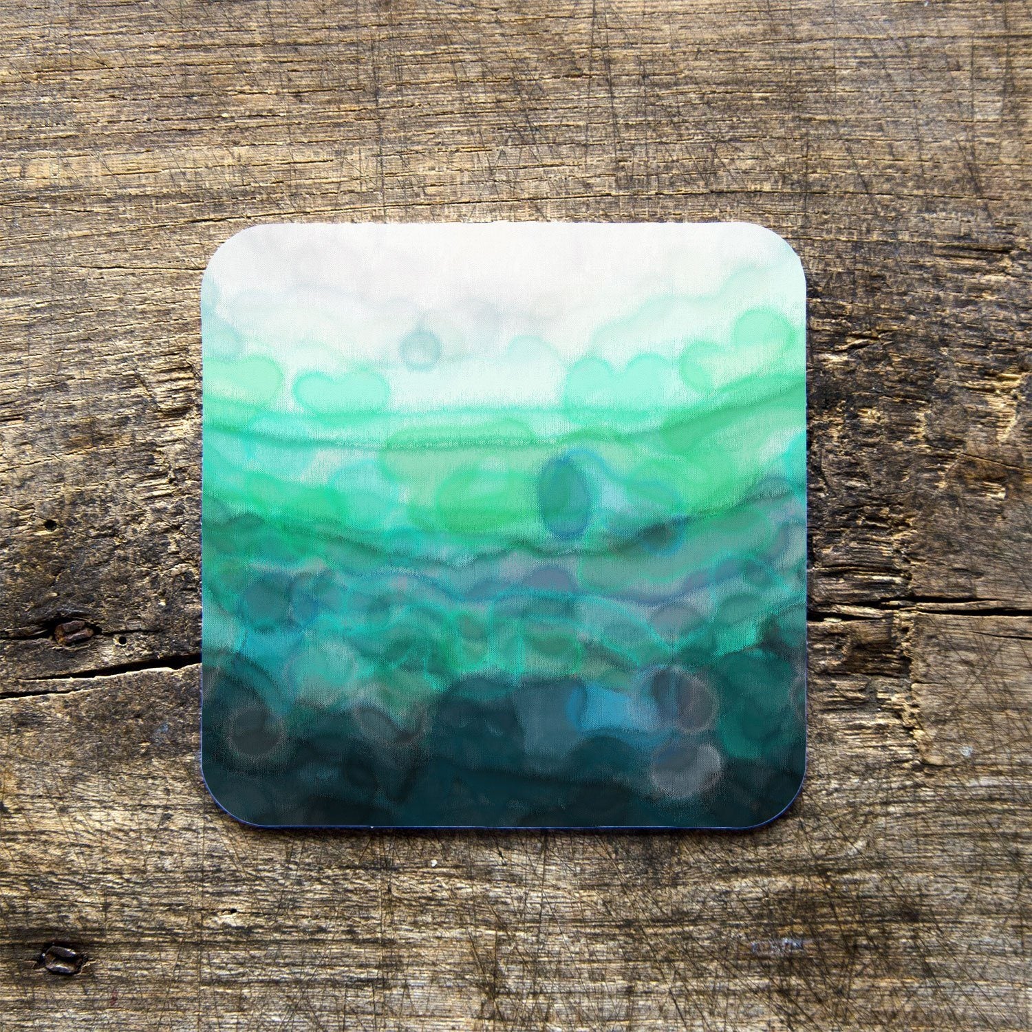 Teal 'Serenity' Coasters - Louise Mead