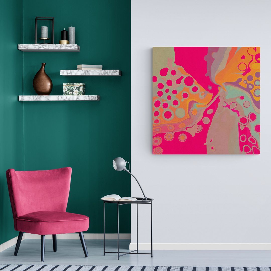 Pink Pebbles Canvas Print