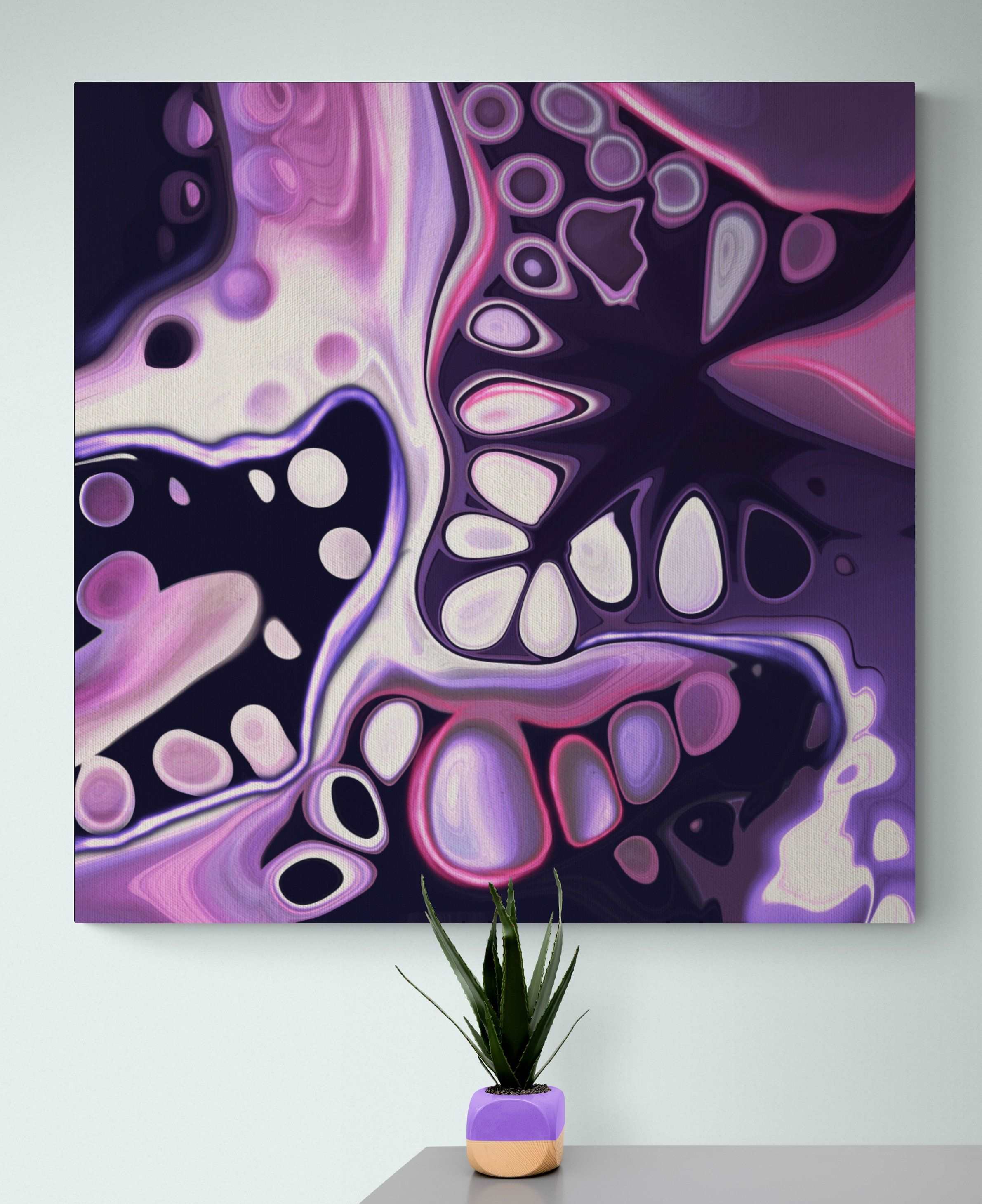 Nebula Purple Canvas Print
