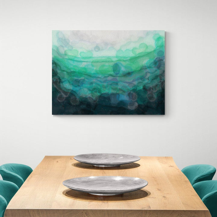 Teal 'Serenity' Canvas Print - Louise Mead