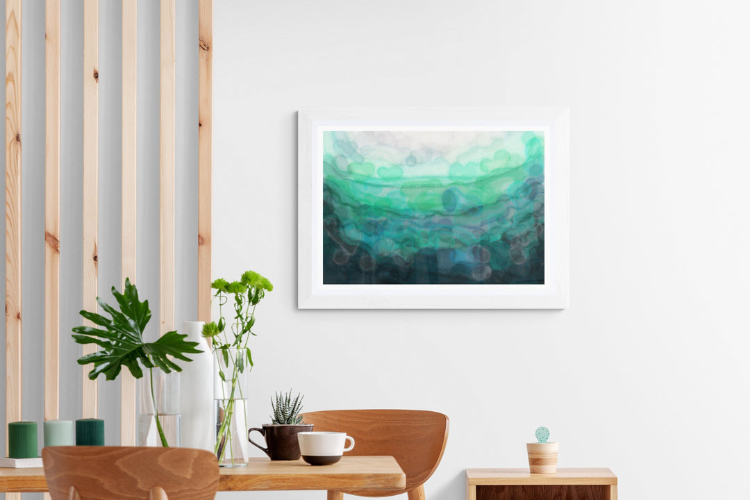 Teal 'Serenity' Fine Art Print - Louise Mead