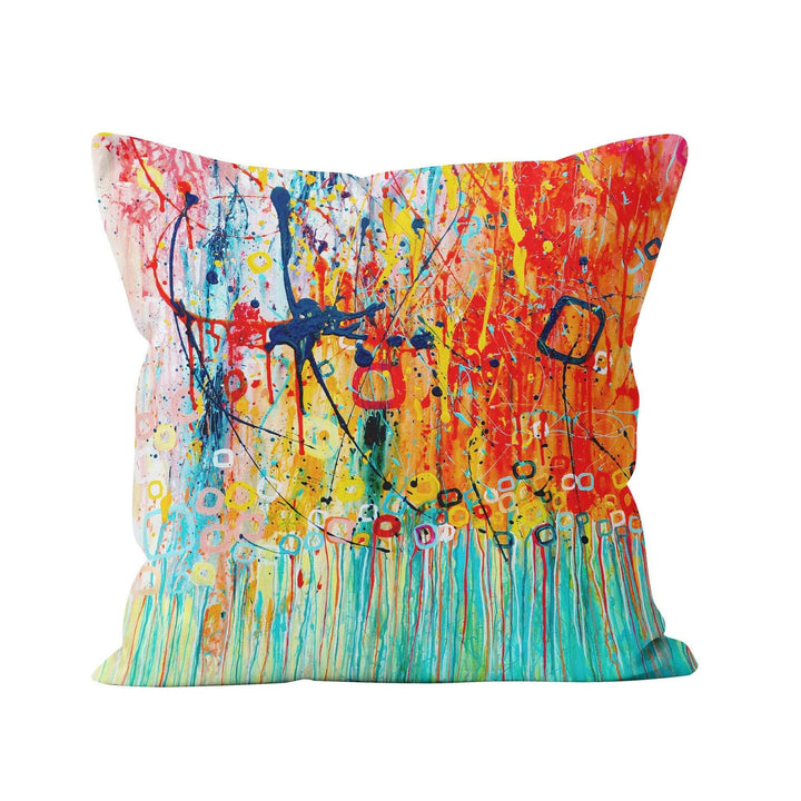 'Jellyfish' Square Pillow - Louise Mead
