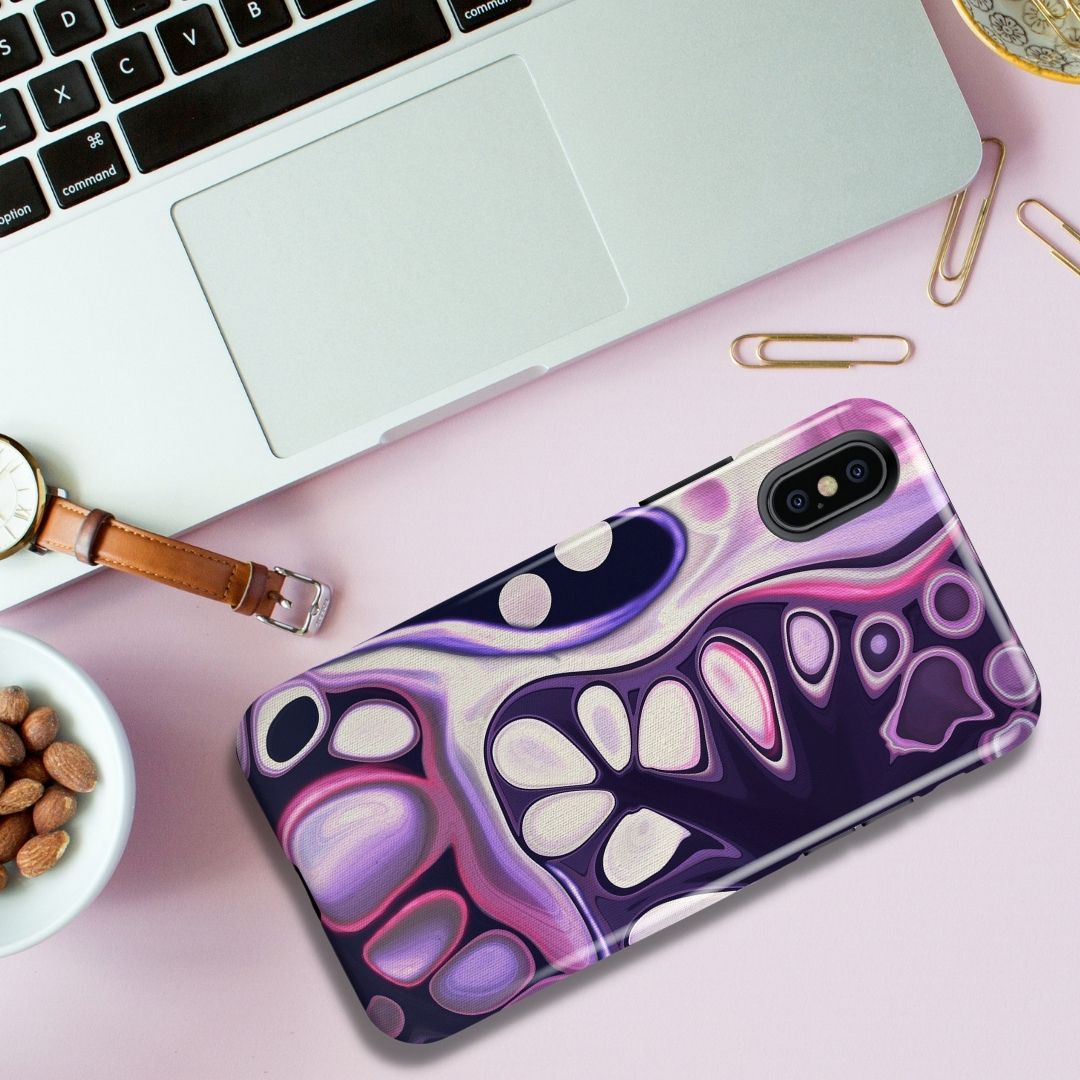 Nebula Purple iPhone Case - Louise Mead