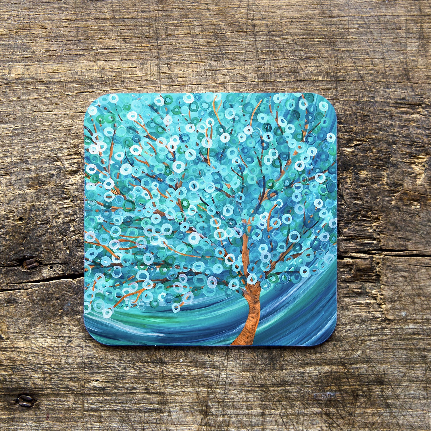 Teal Tree Coasters - Louise Mead