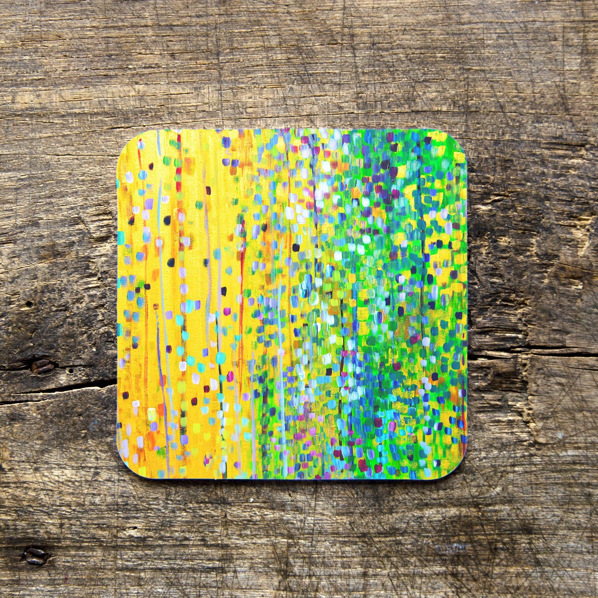 Yellow & Green Coasters - Louise Mead