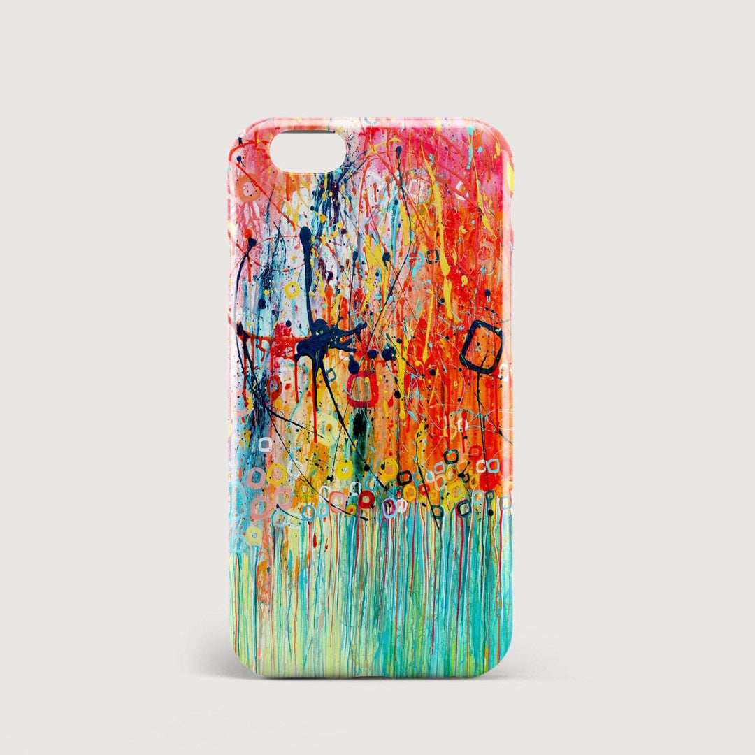 Jellyfish Orange & Teal iPhone Case