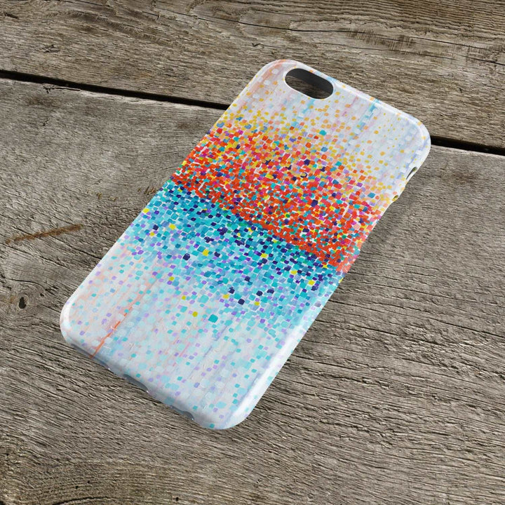 Bring Me Sunshine Orange & Blue iPhone Case - Louise Mead