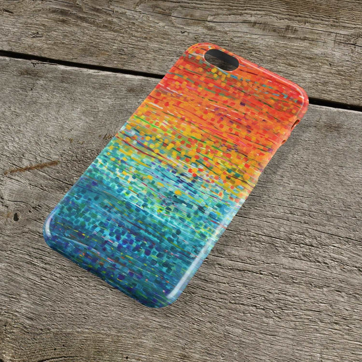 Fiesta Orange & Teal iPhone Case