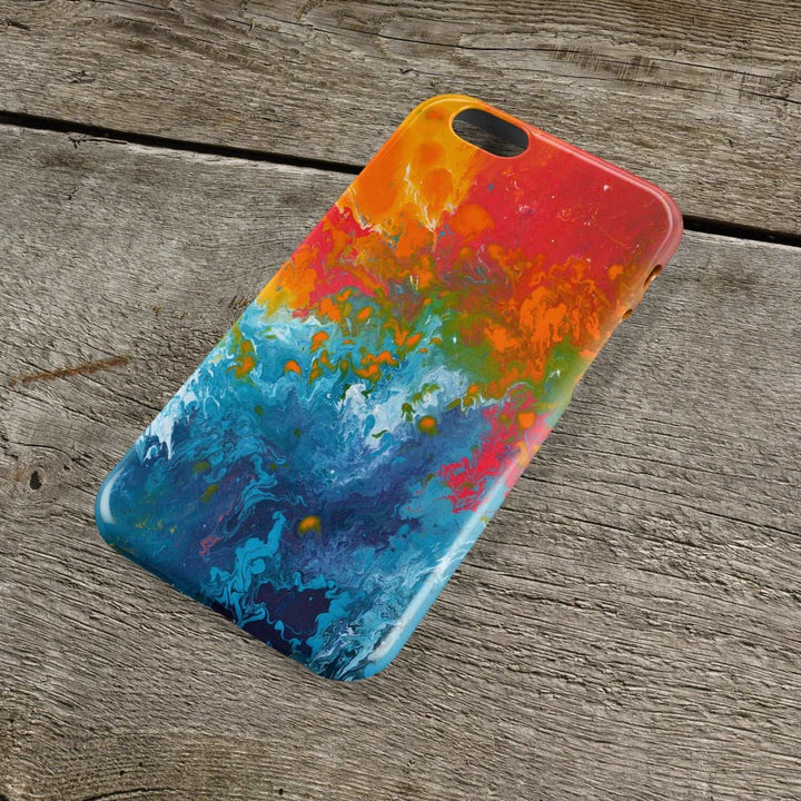 Incalescence Orange & Teal iPhone Case