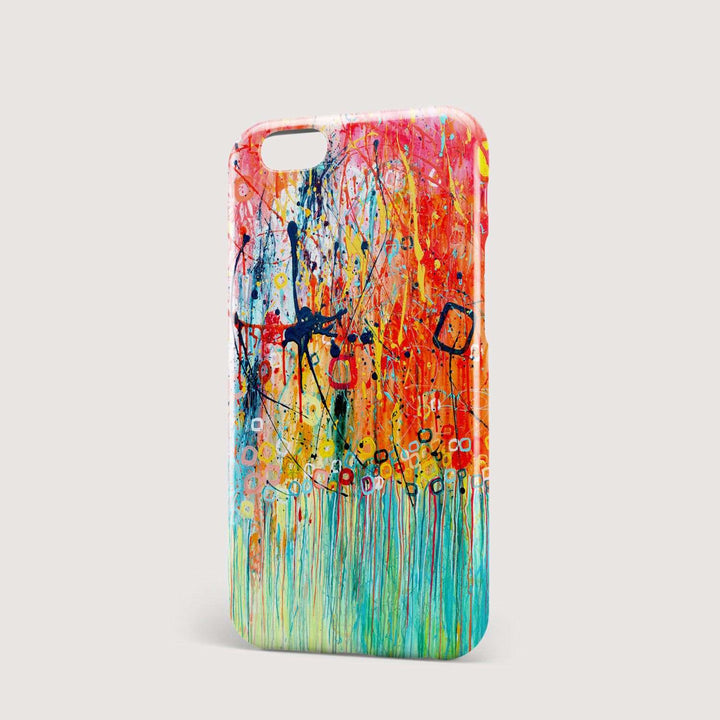 Jellyfish Orange & Teal iPhone Case