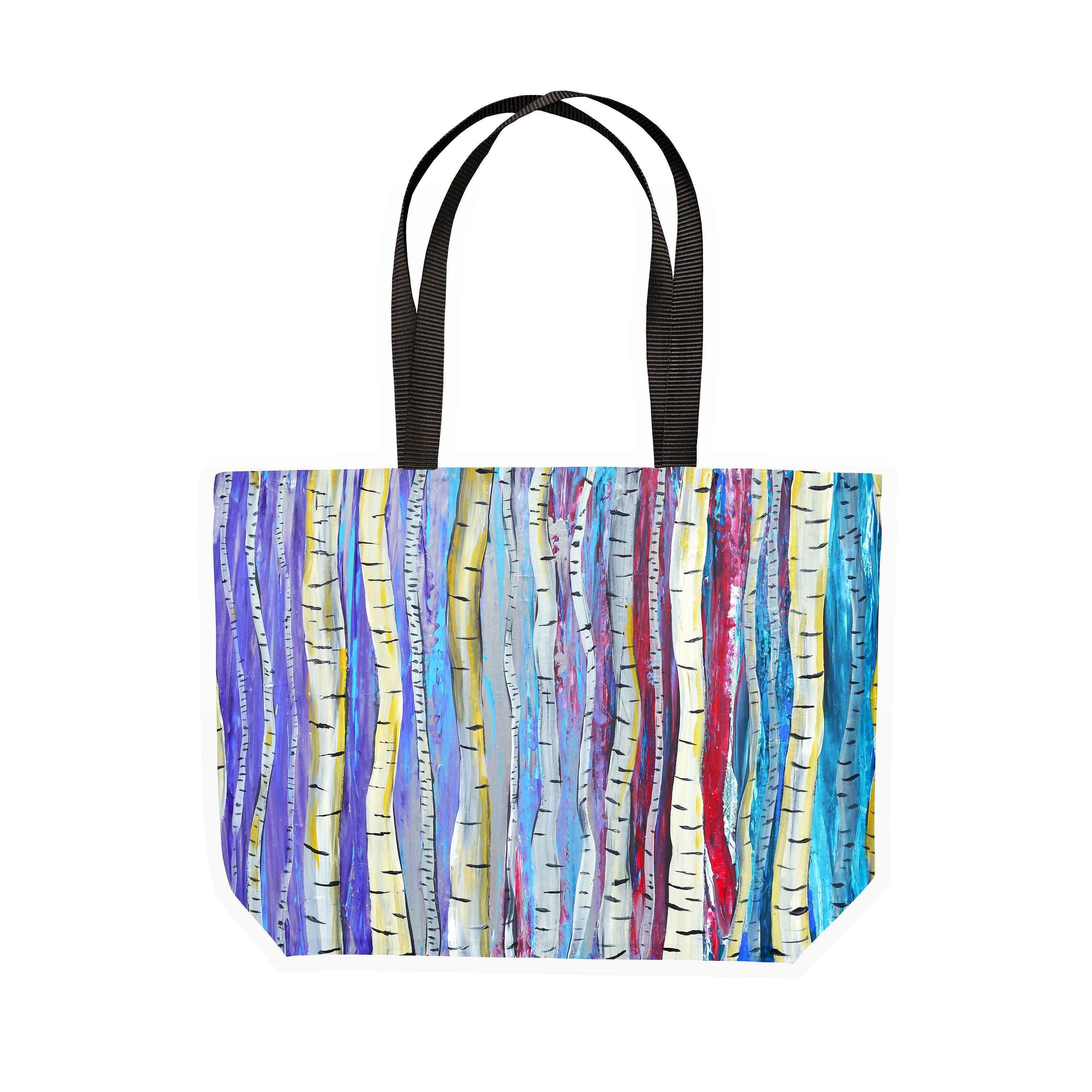 Birch Trees Canvas Tote - Louise Mead