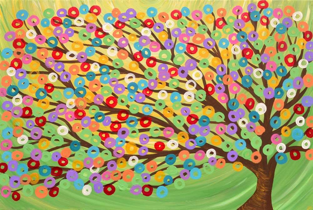Green Tree Wall Art Print - Louise Mead