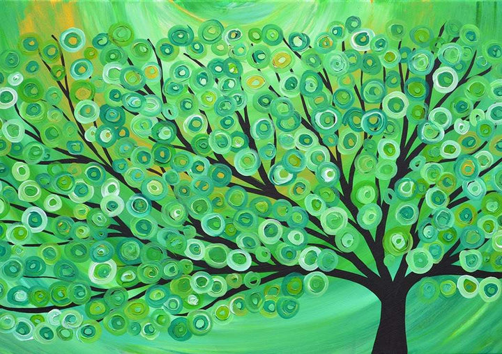 Green Tree Print - Louise Mead