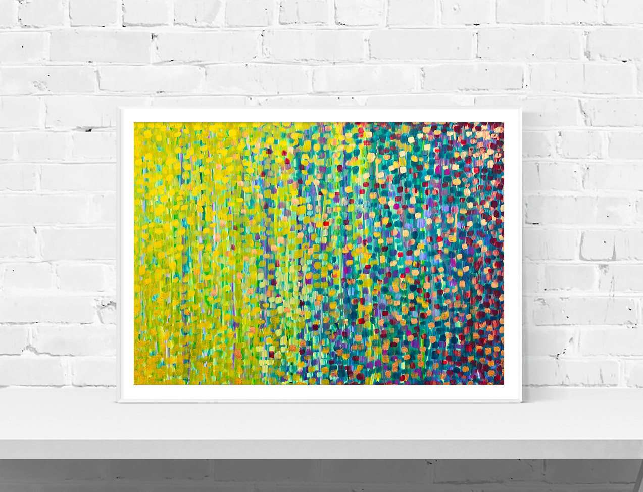 'Turning Leaves' Abstract Wall Art Print - Louise Mead