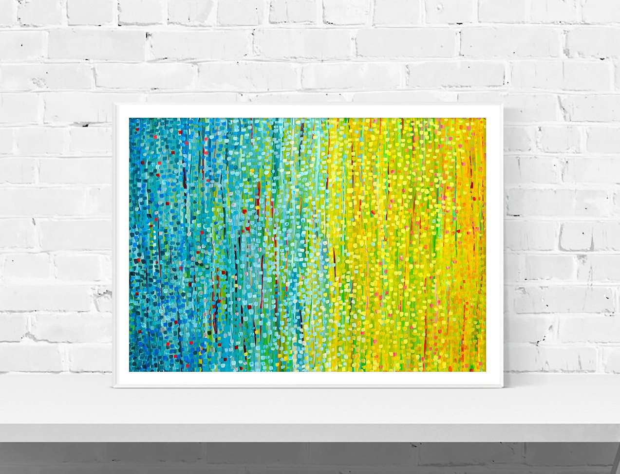 'To the Beach' Abstract Wall Art Print - Louise Mead
