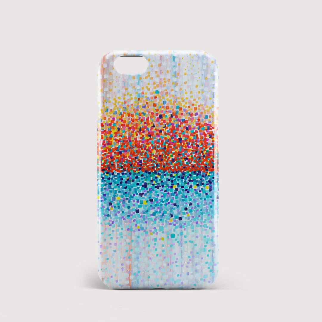 Bring Me Sunshine Orange & Blue iPhone Case - Louise Mead