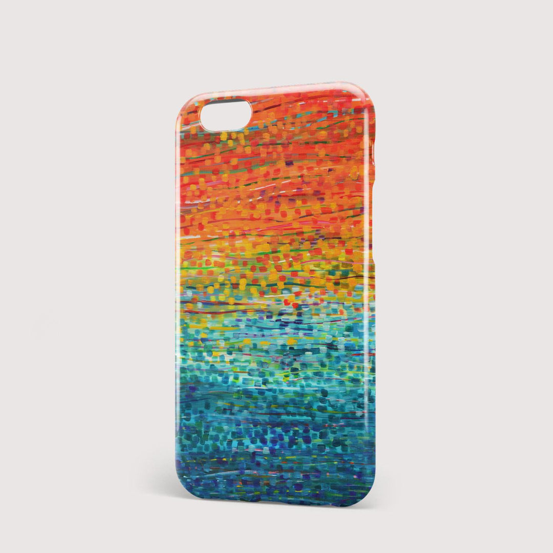 Fiesta Orange & Teal iPhone Case - Louise Mead