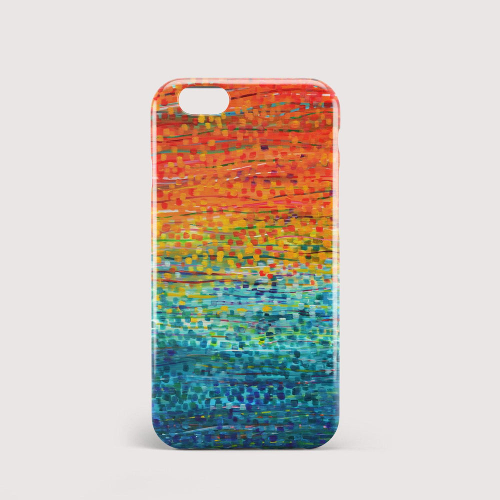 Fiesta Orange & Teal iPhone Case - Louise Mead