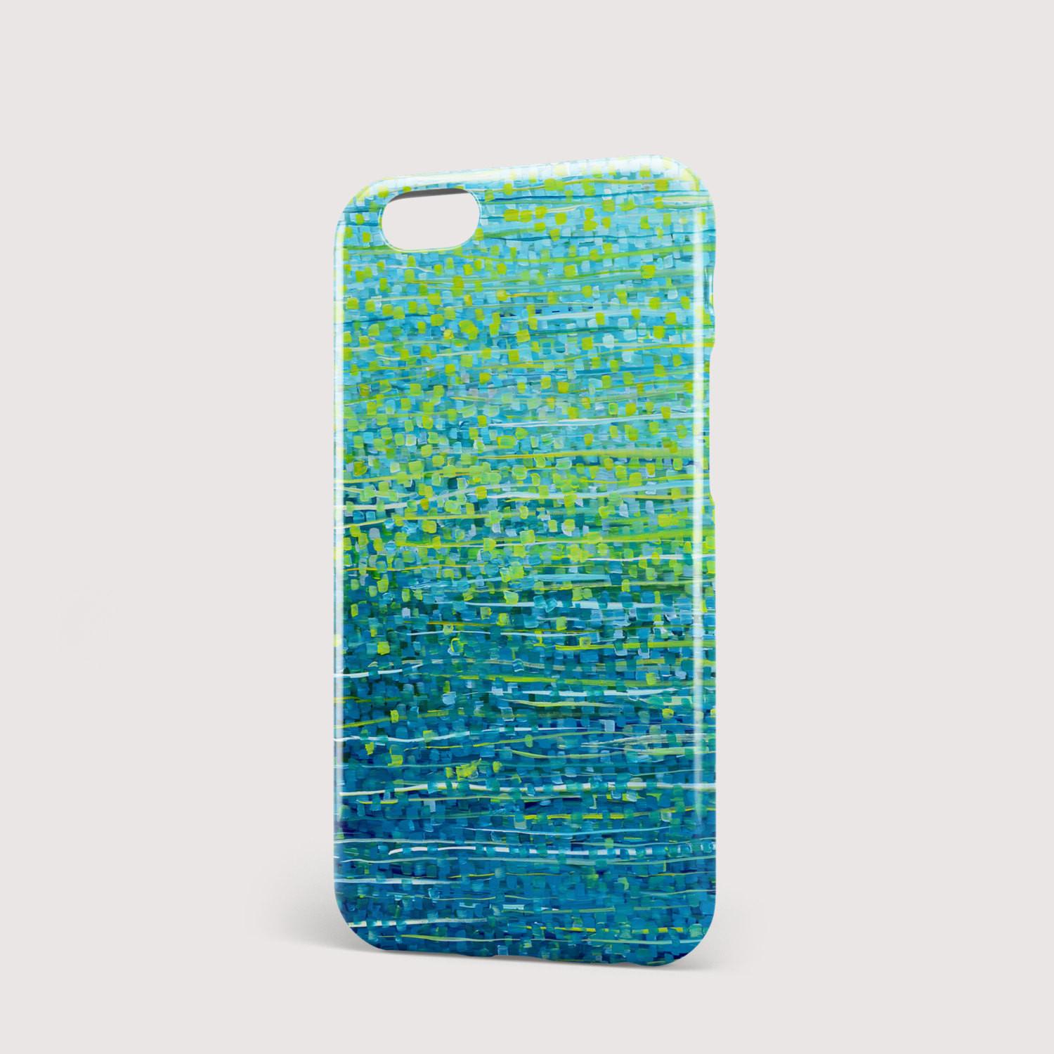 Forest Glade Teal & Green iPhone Case - Louise Mead