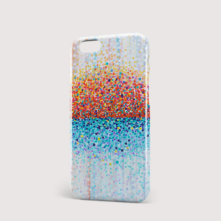 Bring Me Sunshine Orange & Blue iPhone Case - Louise Mead