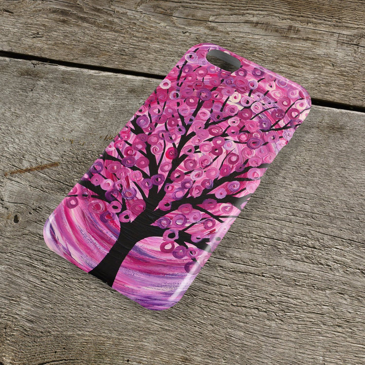 Raspberry Ripple Tree iPhone Case - Louise Mead