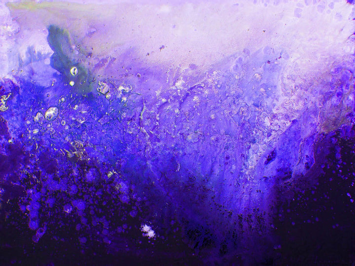 Purple Minimalist Abstract Wall Art Print - Louise Mead