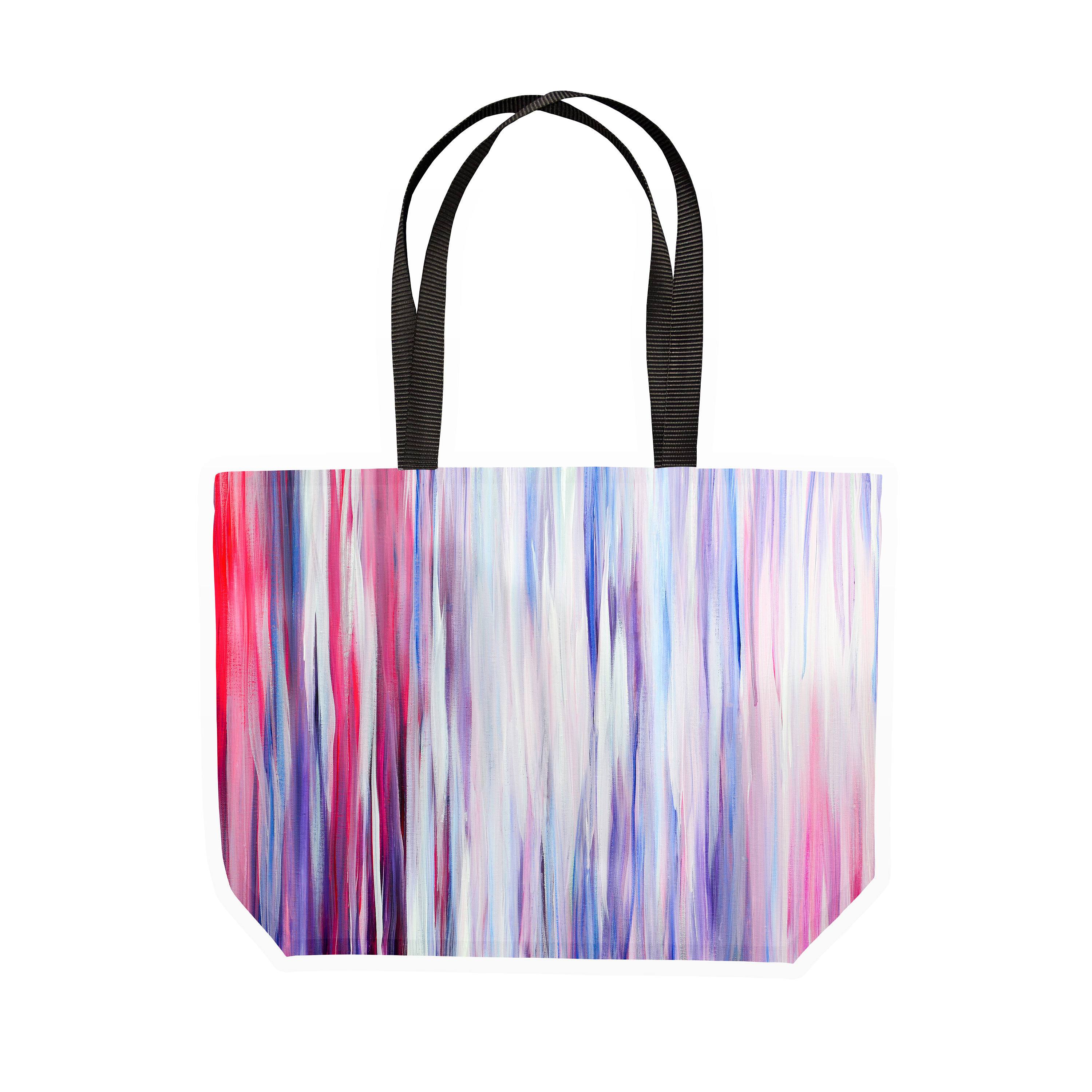 Candy Stripes Canvas Tote - Louise Mead